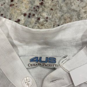Cesare Paciotti Linen boys shirt NWT